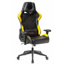 Кресло игровое Zombie VIKING 5 AERO YELLOW черный/желтый искусственная кожа