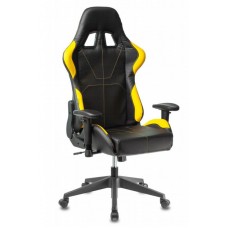 Кресло игровое Zombie VIKING 5 AERO YELLOW черный/желтый искусственная кожа