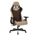 Кресло игровое Zombie VIKING 7 KNIGHT BR FABRIC коричневый текстиль/эко.кожа крестовина пластик