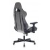 Кресло игровое Zombie VIKING 7 KNIGHT Fabric серый Loft ромбик текстиль/эко.кожа с подголов.