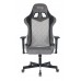 Кресло игровое Zombie VIKING 7 KNIGHT Fabric серый Loft ромбик текстиль/эко.кожа с подголов.