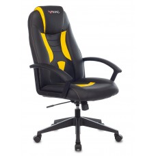 Кресло игровое Zombie VIKING-8 черный/желтый искусственная кожа крестовина пластик