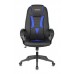 Кресло игровое Zombie VIKING-8N/BL-BLUE черный/синий искусственная кожа