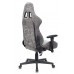 Кресло игровое Zombie VIKING X Fabric серый/серо-голубой с подголов. крестовина пластик