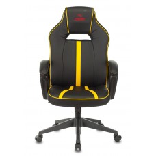 Кресло игровое Zombie VIKING Zombie A3 YEL черный/желтый искусственная кожа