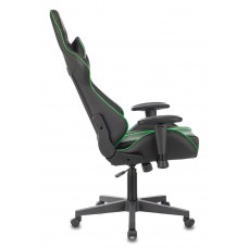 Кресло игровое Zombie VIKING Zombie A4 GN черный/зеленый искусственная кожа