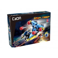 Конструктор CaDA Technic звездный отряд, соберите звездный корабль с C54002W+03W+04W (94 детали)