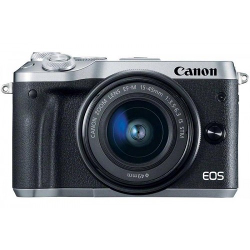 Беззеркальный фотоаппарат Canon EOS M6 kit EF-M 15-45mm f/3.5-6.3 IS STM серебро