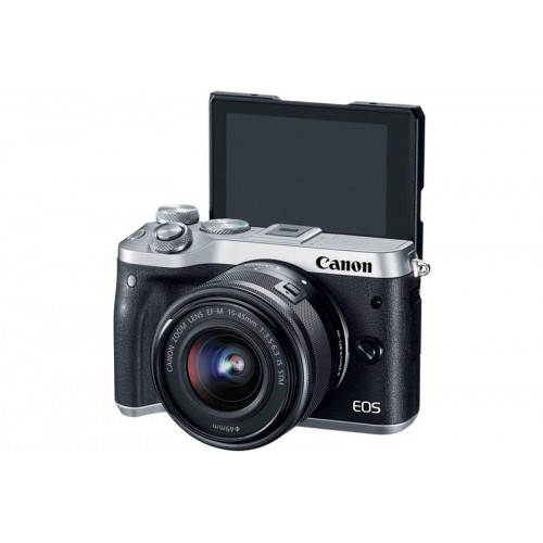 Беззеркальный фотоаппарат Canon EOS M6 kit EF-M 15-45mm f/3.5-6.3 IS STM серебро
