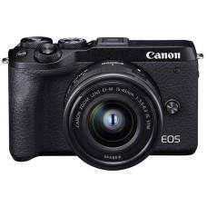 Беззеркальный фотоаппарат Canon EOS M6 Mark II EF-M 15-45mm f/3.5-6.3 IS STM Kit черный