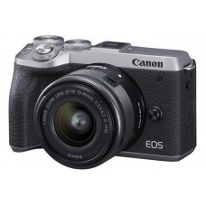 Беззеркальный фотоаппарат Canon EOS M6 Mark II EF-M 15-45mm f/3.5-6.3 IS STM Evf Kit серебро