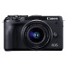 Беззеркальный фотоаппарат Canon EOS M6 Mark II EF-M 15-45mm f/3.5-6.3 IS STM Evf Kit черный