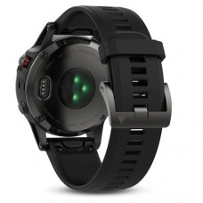 Часы Garmin Fenix 5 серые с черным ремешком и HRM-Tri
