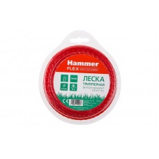 Леска для триммеров HAMMER витой квадрат 2.4мм X 15м