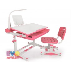 Комплект парта и стульчик Mealux BD-04 New XL (с лампой) pink