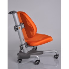 Кресло Mealux Nobel (Y-517) SKY серебристый металл/обивка оранжевая однотонная