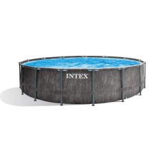 Каркасный бассейн INTEX GreyWood Prism Frame Premium (круг) 4.57 х 1.22 м, 26742