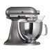 Миксер планетарный KitchenAid Artisan, дежа 4.83л., 3 насадки, серебрянный медальон