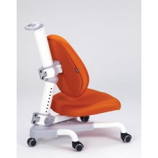 Кресло Mealux Champion (Y-718) WKY белый металл/обивка оранжевая однотонная