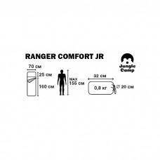 Спальник детский Jungle Camp Ranger Comfort JR