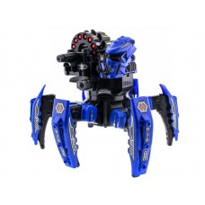 Радиоуправляемыйбоевой робот-паук Space Warrior, лазер, ракеты, синий, Ni-Mh и З/У, 2.4G