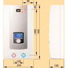 Проточный водонагреватель электрический Kospel PPE2 18/21/24 Electronic LCD