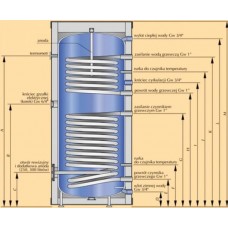 Накопительный водонагреватель косвенного нагрева Kospel SB 500 Termo Max