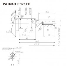 Двигатель 4-х тактный PATRIOT  P175FB