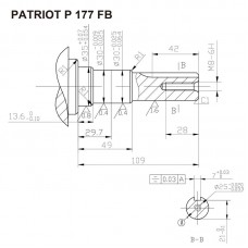 Двигатель 4-х тактный PATRIOT  P177FB