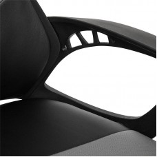 Игровое кресло TetChair "iWheel" (grey) (Черная+серая искусственная кожа)