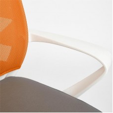 Кресло TetChair "Ray" (Серая ткань + Оранжевая сетка)