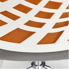 Кресло TetChair "Ray" (Серая ткань + Оранжевая сетка)