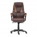Кресло руководителя TetChair "Cambridge" (Искусственная коричневая кожа + бронзовая сетка)