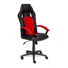 Игровое кресло TetChair "Driver" (Чёрн. + красная ткань)