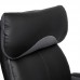 Кресло руководителя TetChair "Duke" (Чёрная кожа рециклированная + серая сетка)