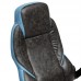 Игровое кресло TetChair "Bazuka" (Серая+голубая искусственная кожа)
