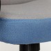 Кресло руководителя TetChair СН 757 (Серая + синяя ткань)