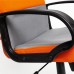 Кресло руководителя TetChair СН 757 (Серая + оранжевая ткань)
