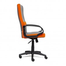 Кресло руководителя TetChair СН 757 (Серая + оранжевая ткань)
