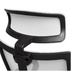 Кресло руководителя TetChair "Mesh-4HR"  (Чёрн. + серая ткань)