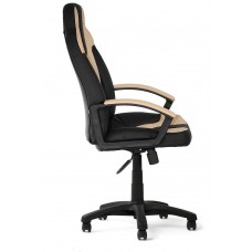 Игровое кресло TetChair "Нео 2" (Neo 2) (Искусственная чёрная + бежевая кожа)