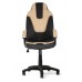 Игровое кресло TetChair "Нео 2" (Neo 2) (Искусственная чёрная + бежевая кожа)