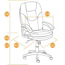 Кресло руководителя TetChair "Comfort LT" (bordo) (Искусственная бордовая кожа)