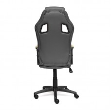 Игровое кресло TetChair "Driver" (Искусственная металл. кожа + фисташковая сетка)