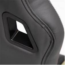 Игровое кресло TetChair "Driver" (Искусственная металл. кожа + фисташковая сетка)