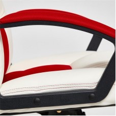 Игровое кресло TetChair "Driver" (Белый/красный)