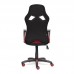 Игровое кресло TetChair "Runner" (Чёрная + красная ткань)