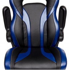 Игровое кресло TetChair "Rocket" (Чёрно-синяя искусственная кожа)