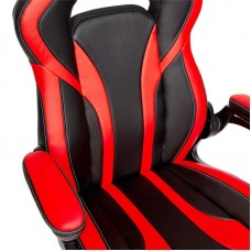 Игровое кресло TetChair "Rocket" (Чёрно-красная искусственная кожа)