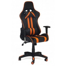 Кресло геймерское Tetchair iCar, кож/зам, черный/оранжевый